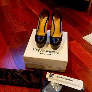 Ysl tribute pumps black 37.5 tribtoo 105 women